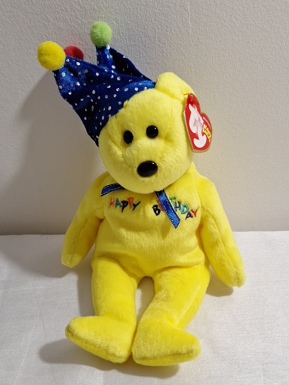 HAPPY BIRTHDAY BEAR TY BEANIE BABIES